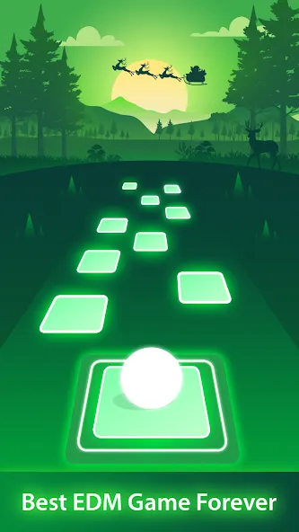Magic Ball Tiles Hop Music Run — последняя версия с модом (Без рекламы и много монет) — скриншот 1