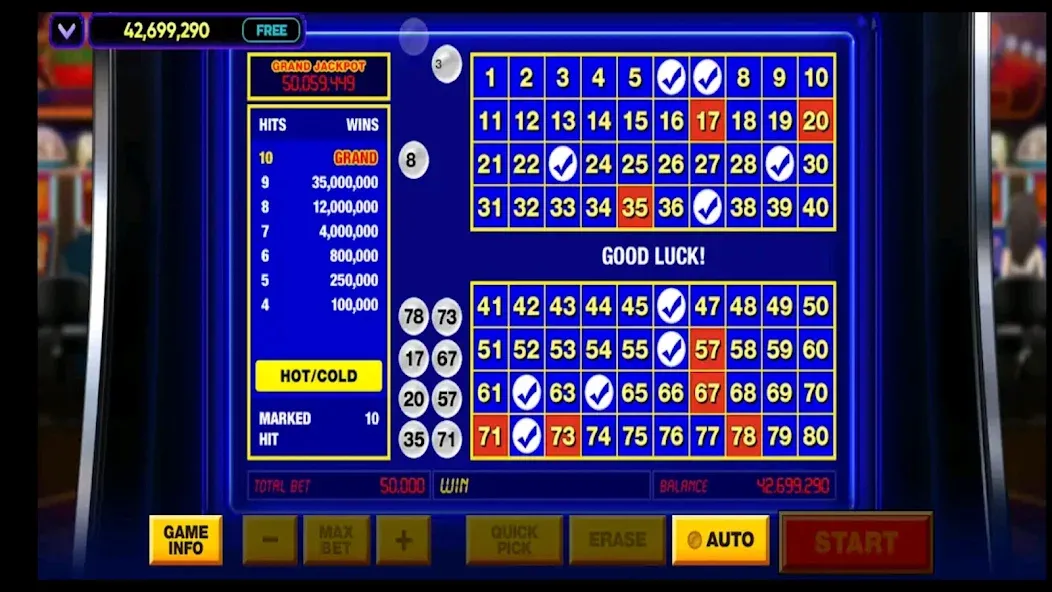 Vegas Keno взлом на Андроид — Безлимитные монеты и быстрые выигрыши — скриншот 5 Vegas Keno взлом на Андроид — Безлимитные монеты и быстрые выигрыши — скриншот 5