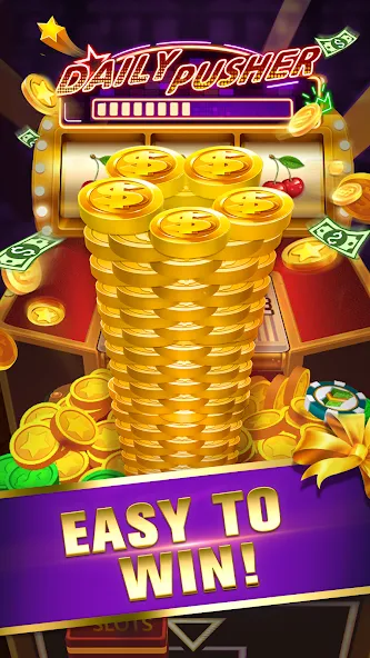Скачать Daily Pusher Slots 777 бесплатно — Безлимитные монеты и бонусы — скриншот 1