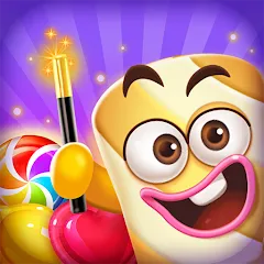 Lollipop Sweet Heroes Match3 на телефон — скачать мод: Безлимитные жизни и подсказки