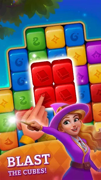Скачать Magic Blast: Mystery Puzzle Mod APK — Безлимитные жизни и подсказки — скриншот 2
