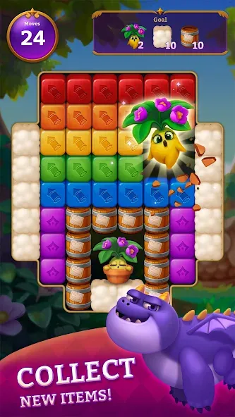 Скачать Magic Blast: Mystery Puzzle Mod APK — Безлимитные жизни и подсказки — скриншот 4