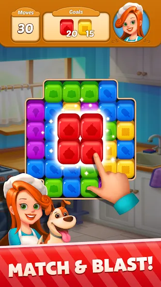 Sweet Cube Blast взлом на Андроид — Безлимитные жизни и усилители — скриншот 2 Sweet Cube Blast взлом на Андроид — Безлимитные жизни и усилители — скриншот 2