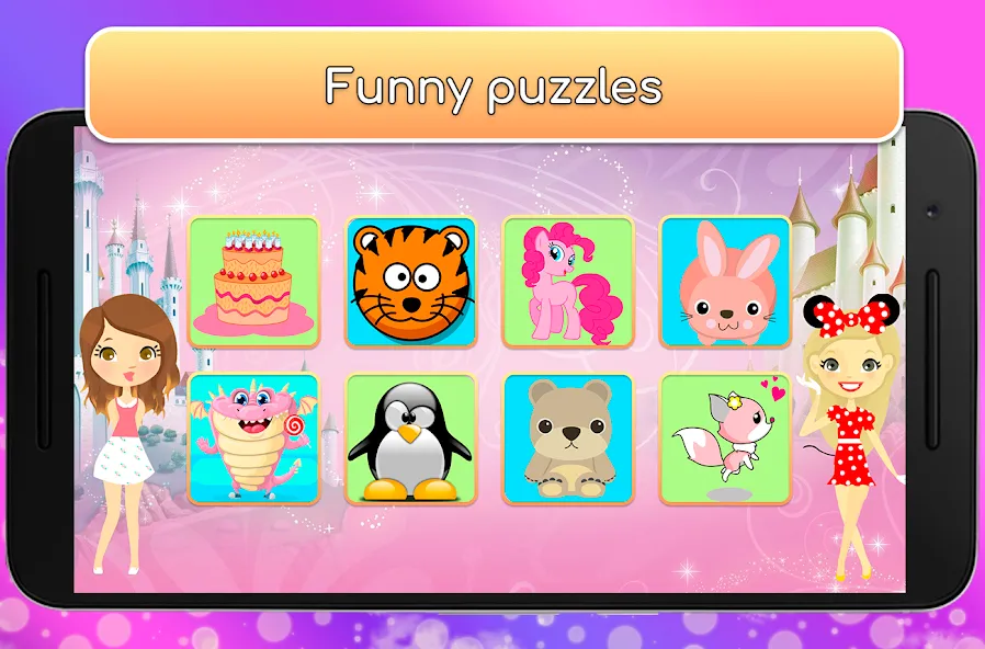 Kids Games for Girls. Puzzles — Все головоломки разблокированы, скачать мод APK — скриншот 2 Kids Games for Girls. Puzzles — Все головоломки разблокированы, скачать мод APK — скриншот 2