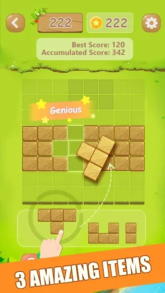 Puzzle Green Blocks — Все уровни и без рекламы, скачать мод APK — скриншот 3 Puzzle Green Blocks — Все уровни и без рекламы, скачать мод APK — скриншот 3