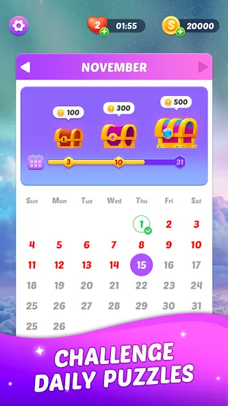 Match Tile Scenery взлом APK — Безлимитные подсказки и монеты — скриншот 5 Match Tile Scenery взлом APK — Безлимитные подсказки и монеты — скриншот 5