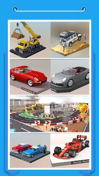 Pocket World 3D взлом на Андроид — Много денег и все модели открыты — скриншот 4