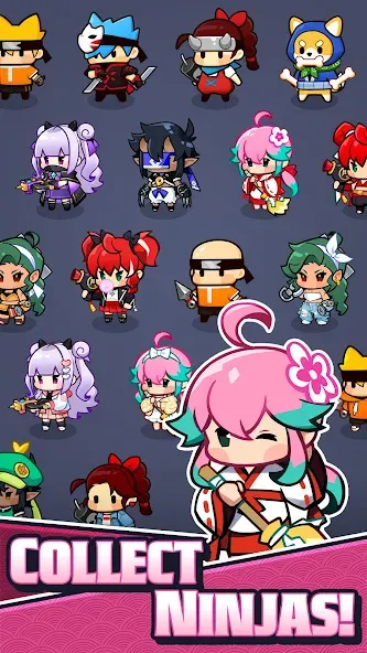 Ninja Survivors Online — Безлимитные ресурсы и усиленные персонажи, скачать мод APK — скриншот 4 Ninja Survivors Online — Безлимитные ресурсы и усиленные персонажи, скачать мод APK — скриншот 4