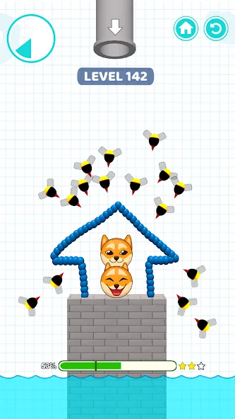 Save Balls: Brain Teaser Games — скачать мод: Безлимитные подсказки и открыты уровни — скриншот 2 Save Balls: Brain Teaser Games — скачать мод: Безлимитные подсказки и открыты уровни — скриншот 2