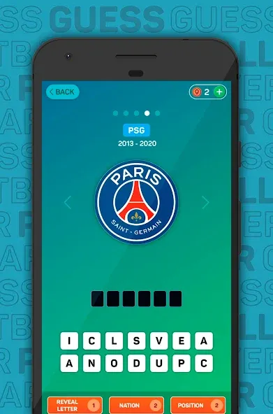 Guess The Footballer 2023 мод на Андроид: Открыты все уровни и подсказки — скриншот 1 Guess The Footballer 2023 мод на Андроид: Открыты все уровни и подсказки — скриншот 1