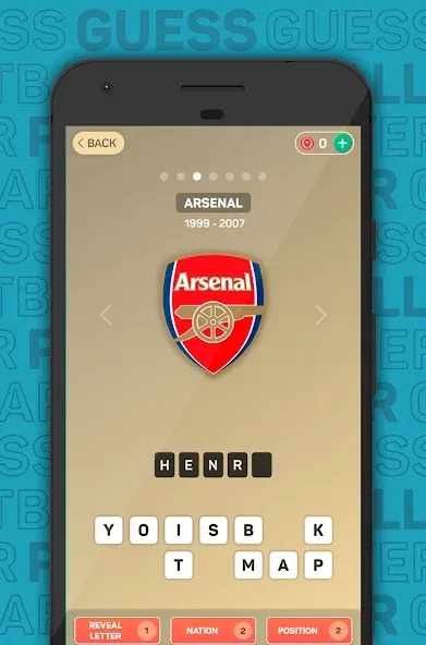 Guess The Footballer 2023 мод на Андроид: Открыты все уровни и подсказки — скриншот 4 Guess The Footballer 2023 мод на Андроид: Открыты все уровни и подсказки — скриншот 4