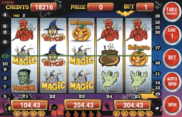 Slot Machine Halloween Lite — взломанная версия, Безлимитные монеты и бонусы — скриншот 2