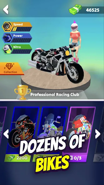 Wild Wheels: Bike Racing взломанный APK — Безлимитные деньги и все байки открыты — скриншот 4 Wild Wheels: Bike Racing взломанный APK — Безлимитные деньги и все байки открыты — скриншот 4