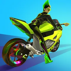 Wild Wheels: Bike Racing взломанный APK — Безлимитные деньги и все байки открыты