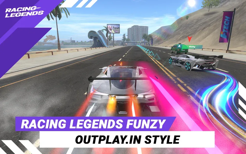 Скачать мод Racing Legends Funzy — Безлимитные деньги и топливо — скриншот 1