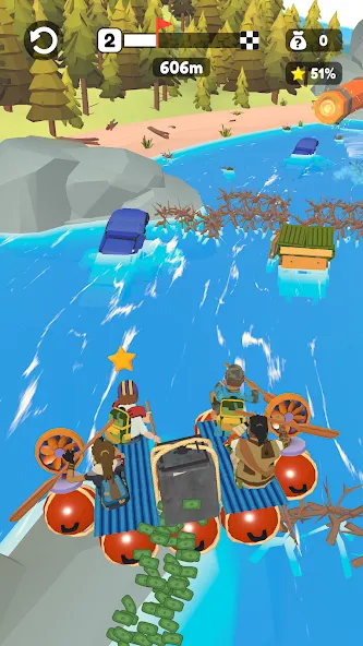 Raft Racing — скачать мод: Безлимитные ресурсы и ускоренный крафт — скриншот 5 Raft Racing — скачать мод: Безлимитные ресурсы и ускоренный крафт — скриншот 5