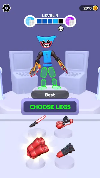 Ragdoll Weapon Master (Мод: Безлимитные деньги и оружие) — скачать на Андроид — скриншот 4