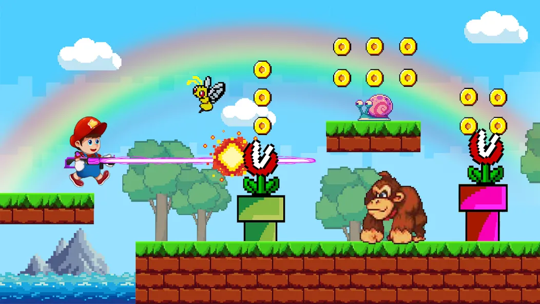 Скачать Super Mano : Adventure Jump бесплатно — Безлимитные монеты и все уровни — скриншот 2 Скачать Super Mano : Adventure Jump бесплатно — Безлимитные монеты и все уровни — скриншот 2