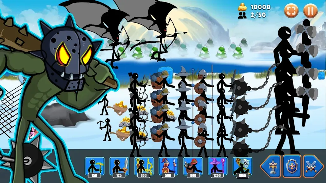 Скачать Stick Battle : War of Stick мод — Безлимитные деньги и оружие — скриншот 3 Скачать Stick Battle : War of Stick мод — Безлимитные деньги и оружие — скриншот 3