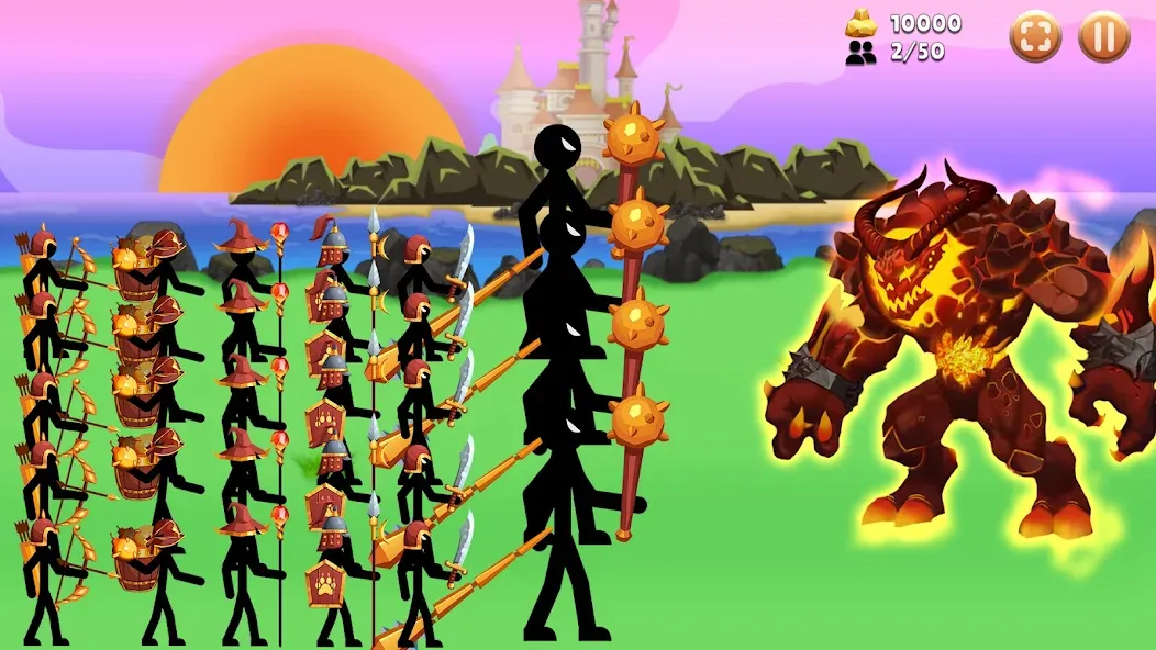 Скачать Stick Battle : War of Stick мод — Безлимитные деньги и оружие — скриншот 4 Скачать Stick Battle : War of Stick мод — Безлимитные деньги и оружие — скриншот 4