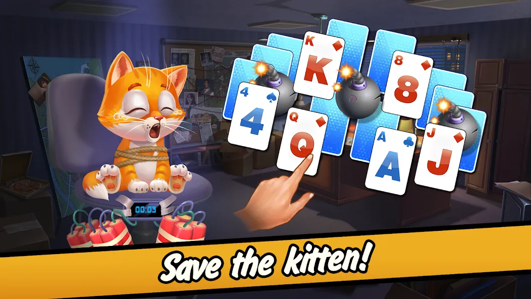 Скачать Solitaire Crime Stories Mod APK — Безлимитные подсказки и жизни — скриншот 1 Скачать Solitaire Crime Stories Mod APK — Безлимитные подсказки и жизни — скриншот 1