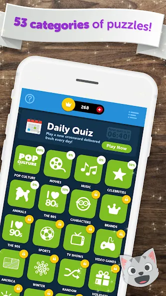 Crossword Quiz MOD APK скачать на Андроид — Открыты все ответы и уровни — скриншот 3 Crossword Quiz MOD APK скачать на Андроид — Открыты все ответы и уровни — скриншот 3