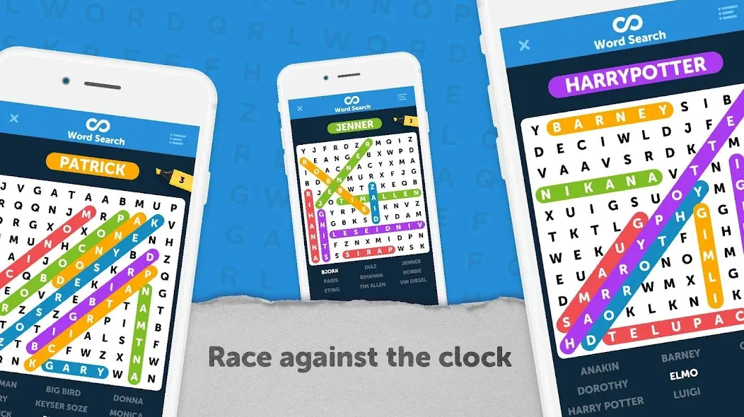 Скачать Infinite Word Search Puzzles последней версии — Безлимитные подсказки и монеты — скриншот 5