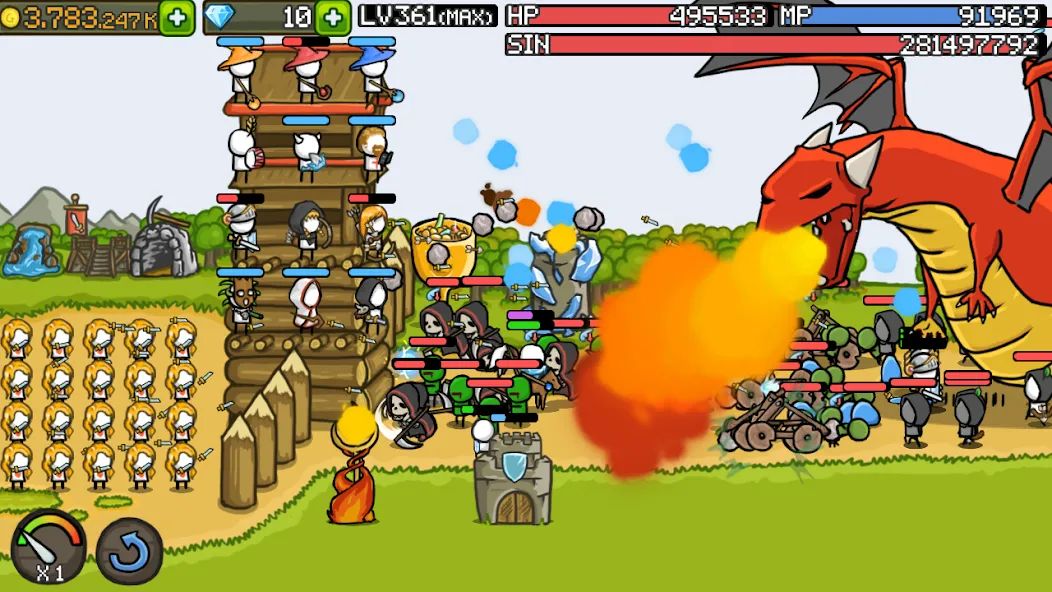 Grow Castle - Tower Defense — Безлимитные деньги и усиленные башни, скачать мод APK — скриншот 3 Grow Castle - Tower Defense — Безлимитные деньги и усиленные башни, скачать мод APK — скриншот 3