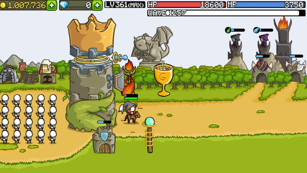 Grow Castle - Tower Defense — Безлимитные деньги и усиленные башни, скачать мод APK — скриншот 5 Grow Castle - Tower Defense — Безлимитные деньги и усиленные башни, скачать мод APK — скриншот 5