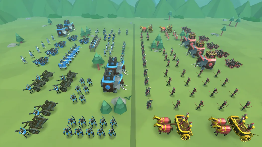 Epic Battle Simulator 2 MOD APK: Безлимитные ресурсы и разблокированы войска — скриншот 2
