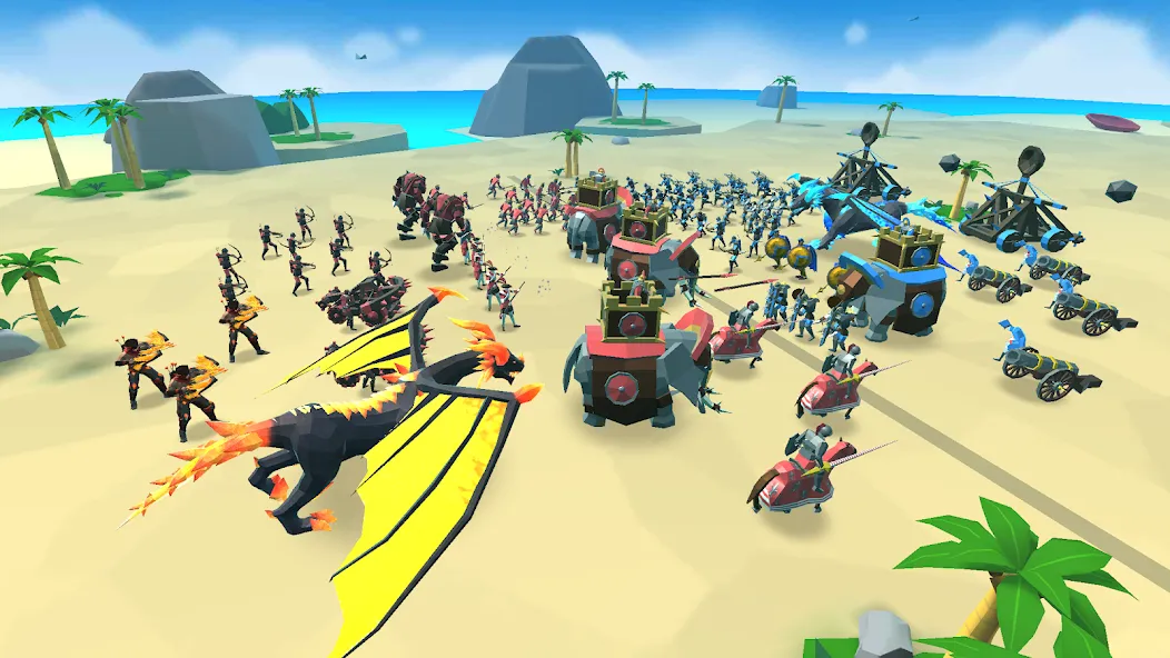 Epic Battle Simulator 2 MOD APK: Безлимитные ресурсы и разблокированы войска — скриншот 3