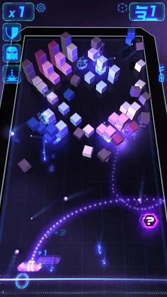 Micro Breaker мод на Андроид: Неограниченные жизни и усиленный шар — скриншот 3 Micro Breaker мод на Андроид: Неограниченные жизни и усиленный шар — скриншот 3