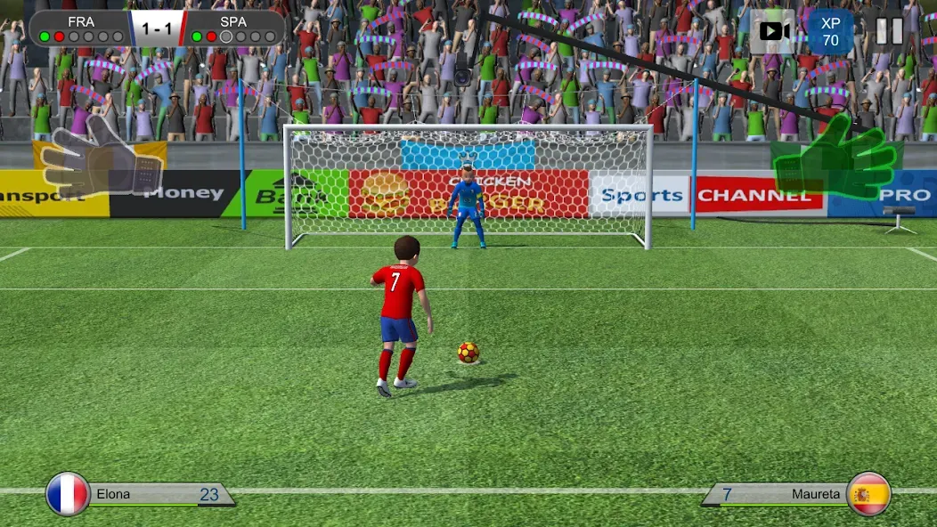 Скачать Pro Kick Soccer — Безлимитные деньги и энергия — скриншот 1 Скачать Pro Kick Soccer — Безлимитные деньги и энергия — скриншот 1