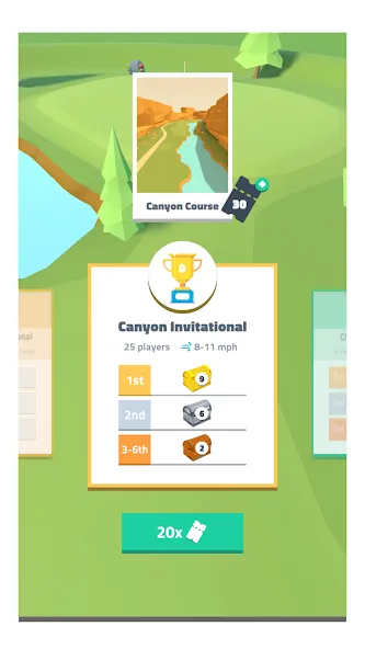 Скачать Golf Dreams на Андроид с модом — Безлимитные деньги и премиум открыт — скриншот 5 Скачать Golf Dreams на Андроид с модом — Безлимитные деньги и премиум открыт — скриншот 5