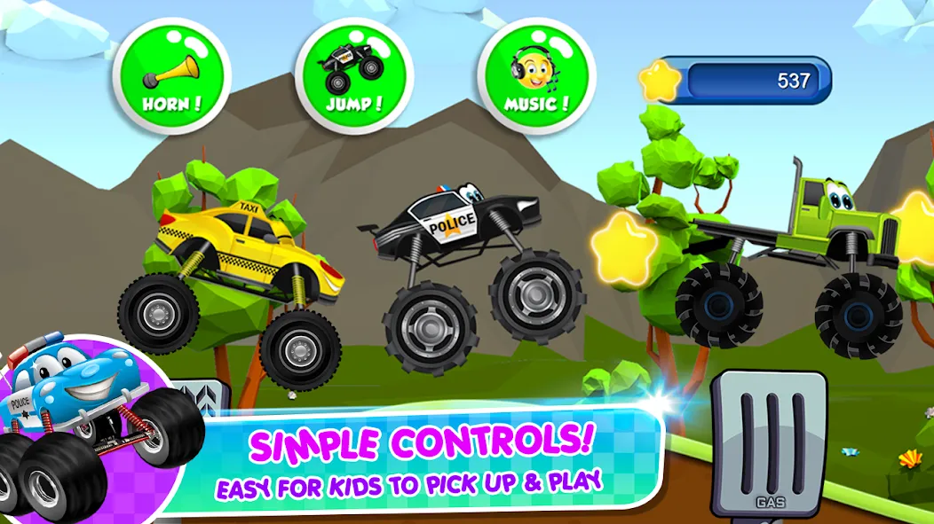 Скачать Monster Trucks Game for Kids 2 — Без рекламы и всё открыто — скриншот 5