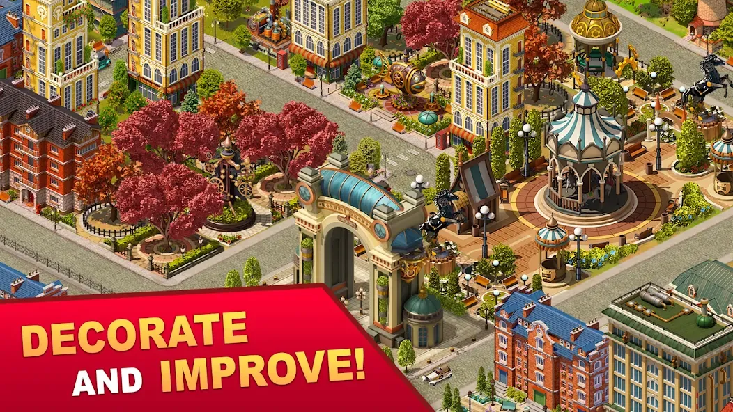 Steam City: Town building game (Мод: Безлимитные деньги и ресурсы) — скачать на Андроид — скриншот 4 Steam City: Town building game (Мод: Безлимитные деньги и ресурсы) — скачать на Андроид — скриншот 4