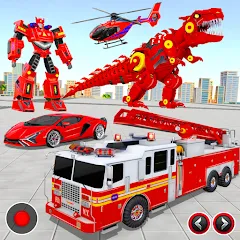 Скачать взлом Fire Truck Robot Car Game — Безлимитные деньги и все машины открыты