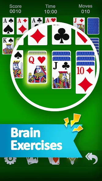 Скачать взлом Solitaire — Без рекламы и открыты все темы — скриншот 1