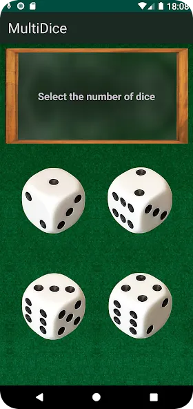 MultiDice взломанный APK — Без рекламы и все кубики — скриншот 1