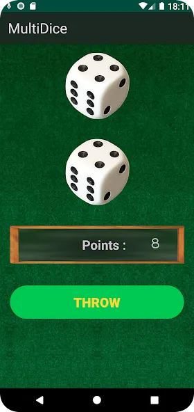 MultiDice взломанный APK — Без рекламы и все кубики — скриншот 3
