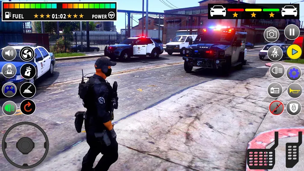 Скачать Police Games Simulator: PGS 3d мод — Безлимитные деньги и все машины открыты — скриншот 2