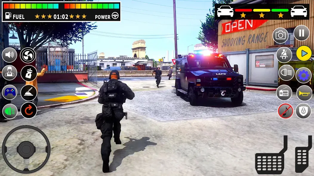 Скачать Police Games Simulator: PGS 3d мод — Безлимитные деньги и все машины открыты — скриншот 3
