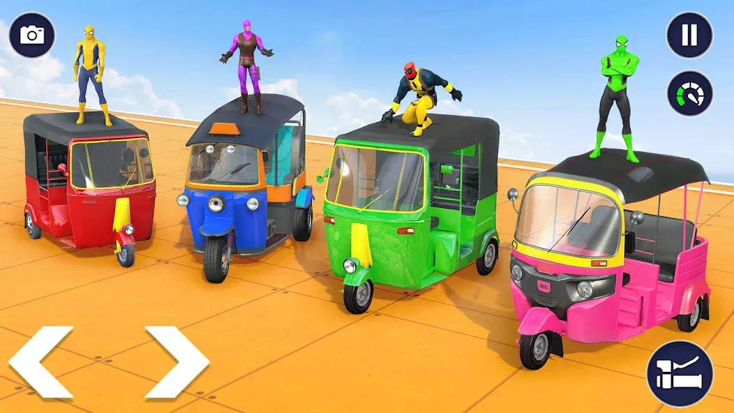 Tuk Tuk Auto Rickshaw Games 3D MOD APK скачать на Андроид — Безлимитные деньги и топливо — скриншот 1