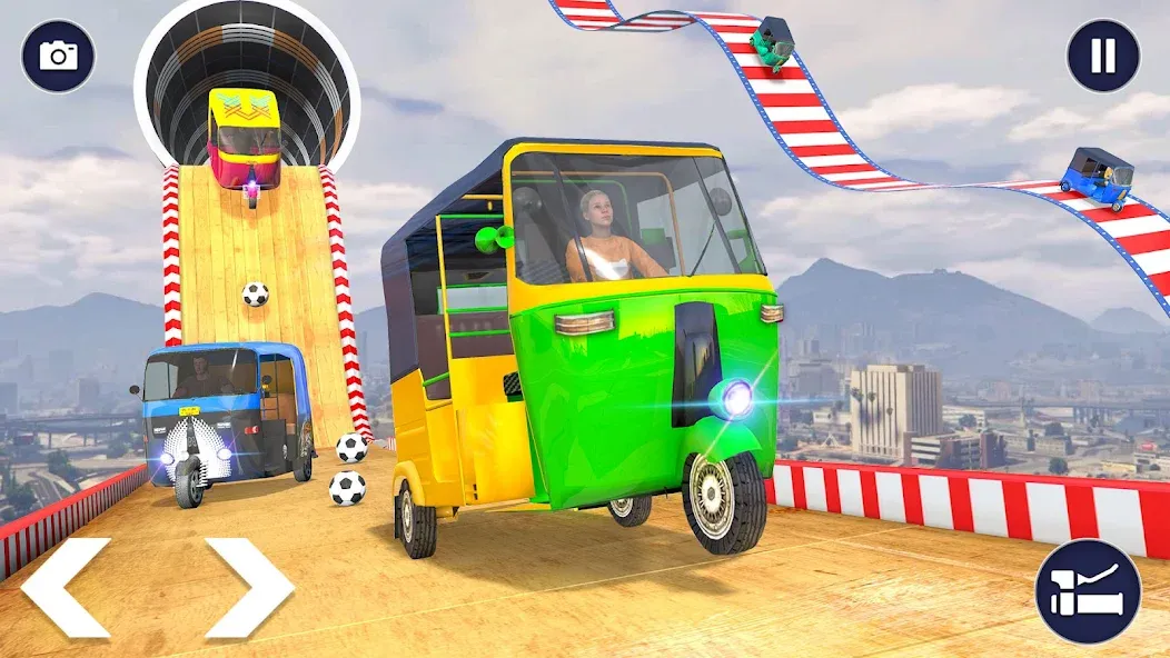 Tuk Tuk Auto Rickshaw Games 3D MOD APK скачать на Андроид — Безлимитные деньги и топливо — скриншот 2