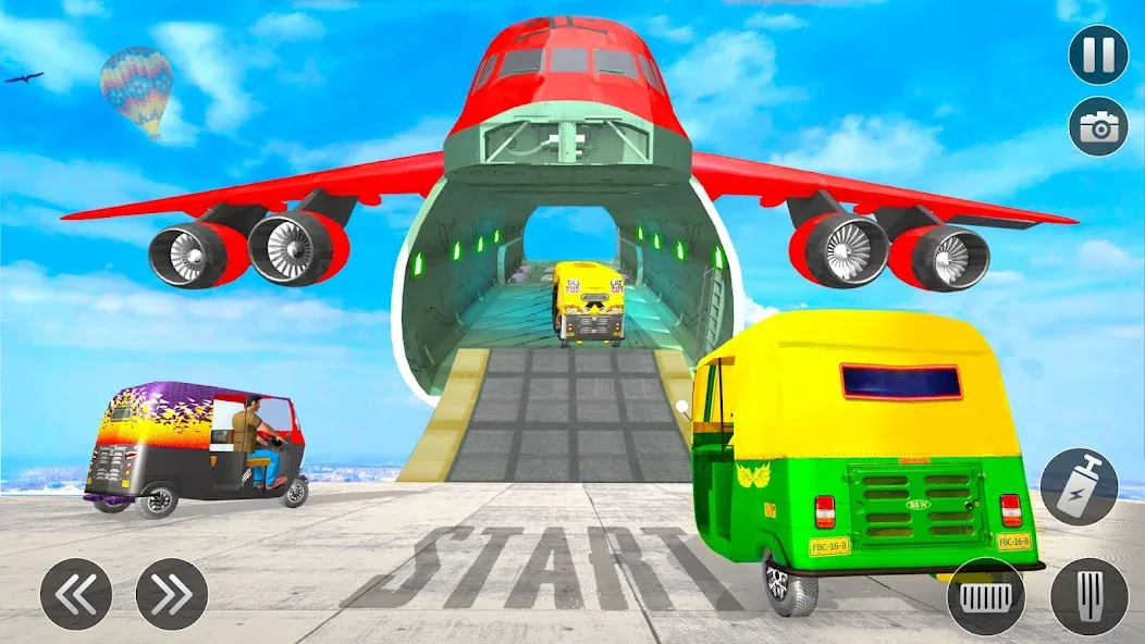 Tuk Tuk Auto Rickshaw Games 3D MOD APK скачать на Андроид — Безлимитные деньги и топливо — скриншот 3