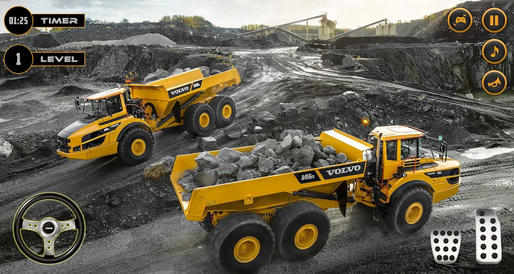 Скачать Real Excavator Simulator Games на Андроид с модом — Безлимитные деньги и топливо — скриншот 3