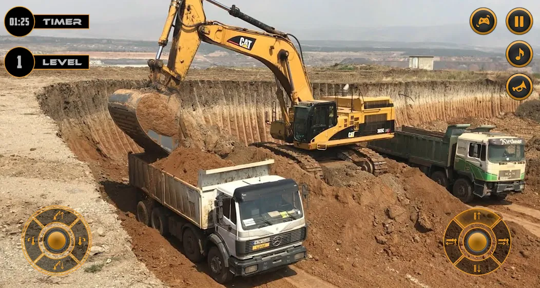 Скачать Real Excavator Simulator Games на Андроид с модом — Безлимитные деньги и топливо — скриншот 5
