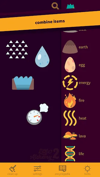 Little Alchemy 2 на телефон — скачать мод: Все элементы уже открыты — скриншот 4 Little Alchemy 2 на телефон — скачать мод: Все элементы уже открыты — скриншот 4