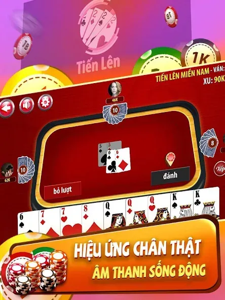 Скачать Tiến Lên Miền Nam - Tien Len Mod APK — Без рекламы и бесконечные монеты — скриншот 4 Скачать Tiến Lên Miền Nam - Tien Len Mod APK — Без рекламы и бесконечные монеты — скриншот 4