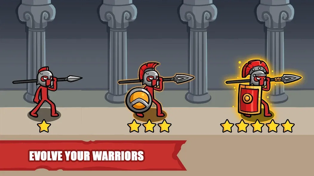 Stick Battle: War of Legions бесплатно на Андроид — мод: Безлимитные деньги и ресурсы — скриншот 3